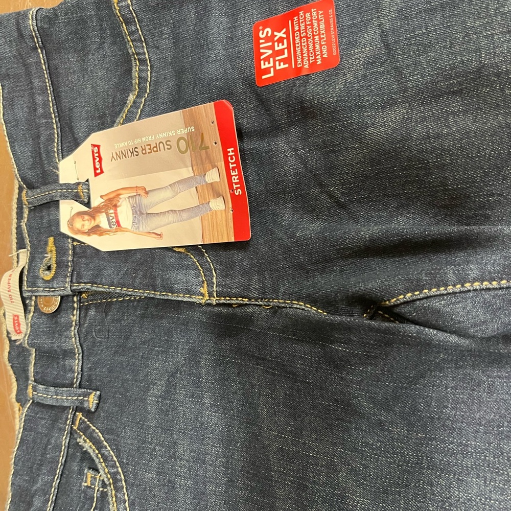 Levi's Flex girls size 10 Dark Blue Skinny Jeans